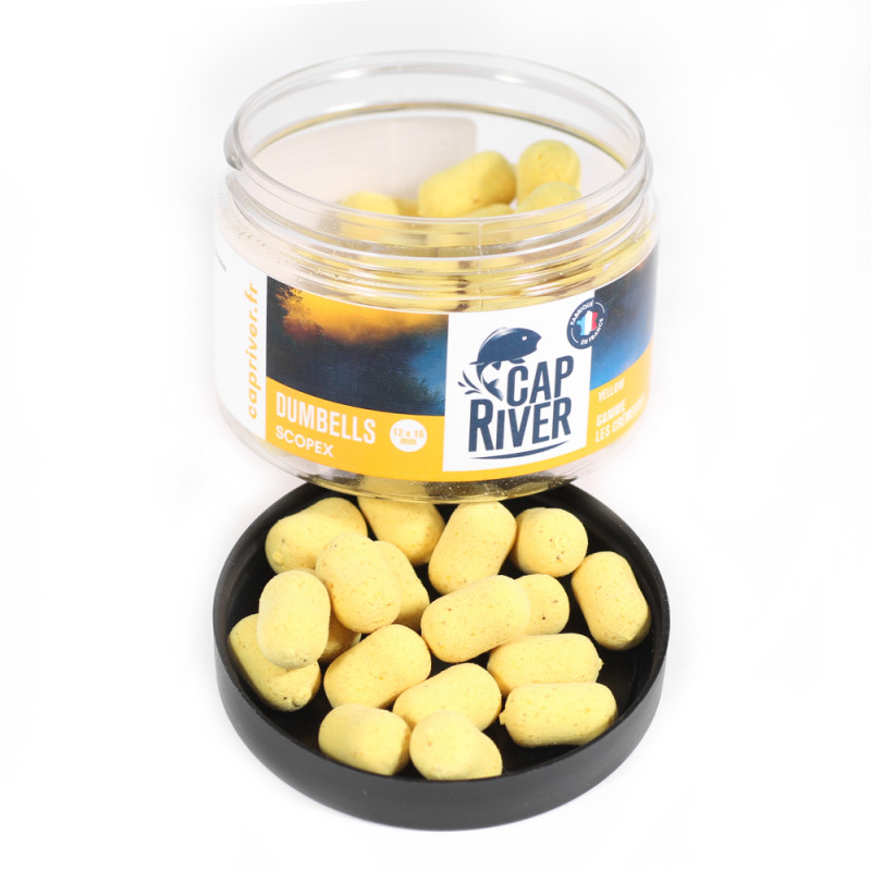 CAP RIVER Dumbell Scopex 12x16mm Jaune 