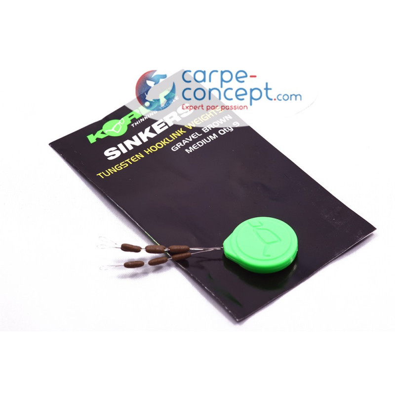 KORDA Sinkers Tungsten Hooklink Weight Marron