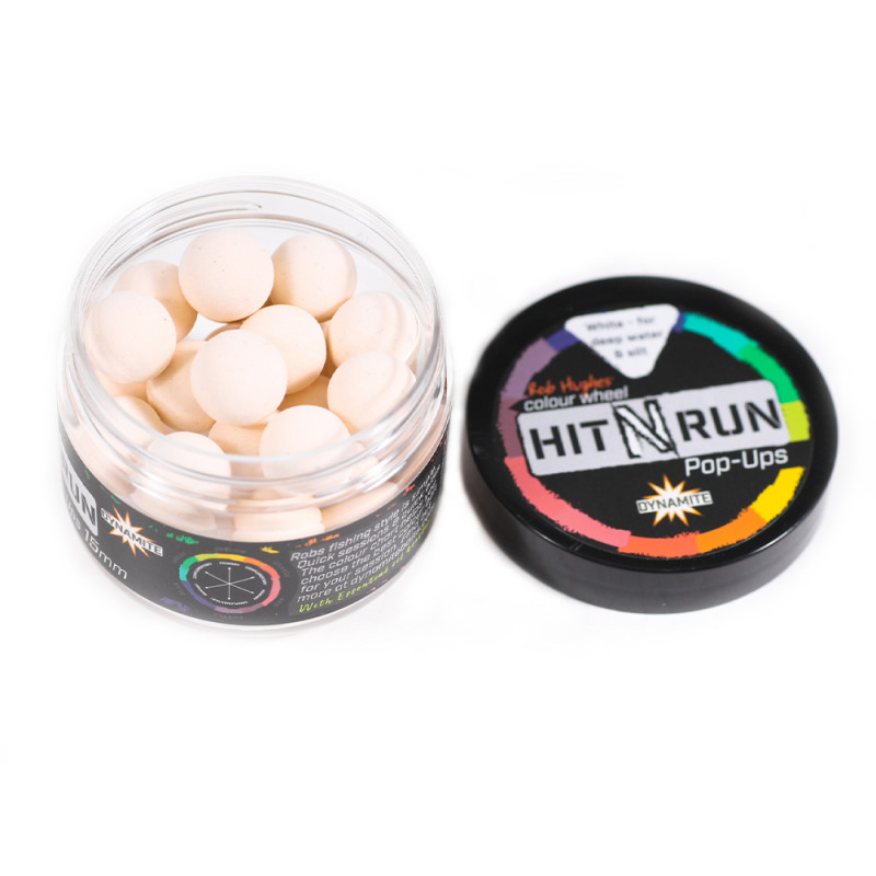 DYNAMITE BAITS Pop-up Hit N Run White 15mm**