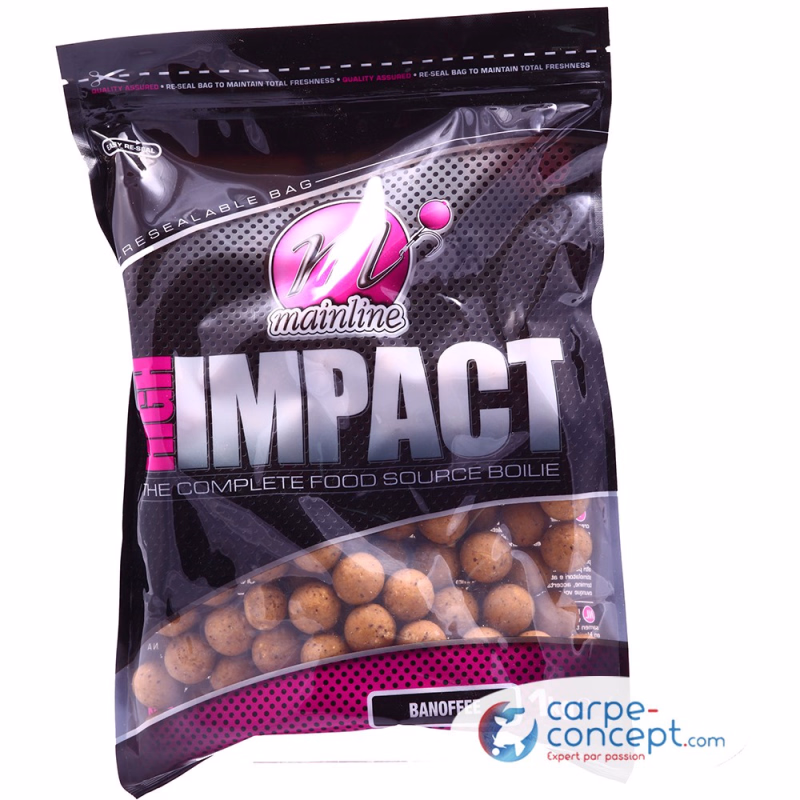 MAINLINE High impact boilies 20mm 1kg Banofee