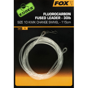 FOX Fluorocarbon Fused Leader 30lb KC Swivel Size 7 1