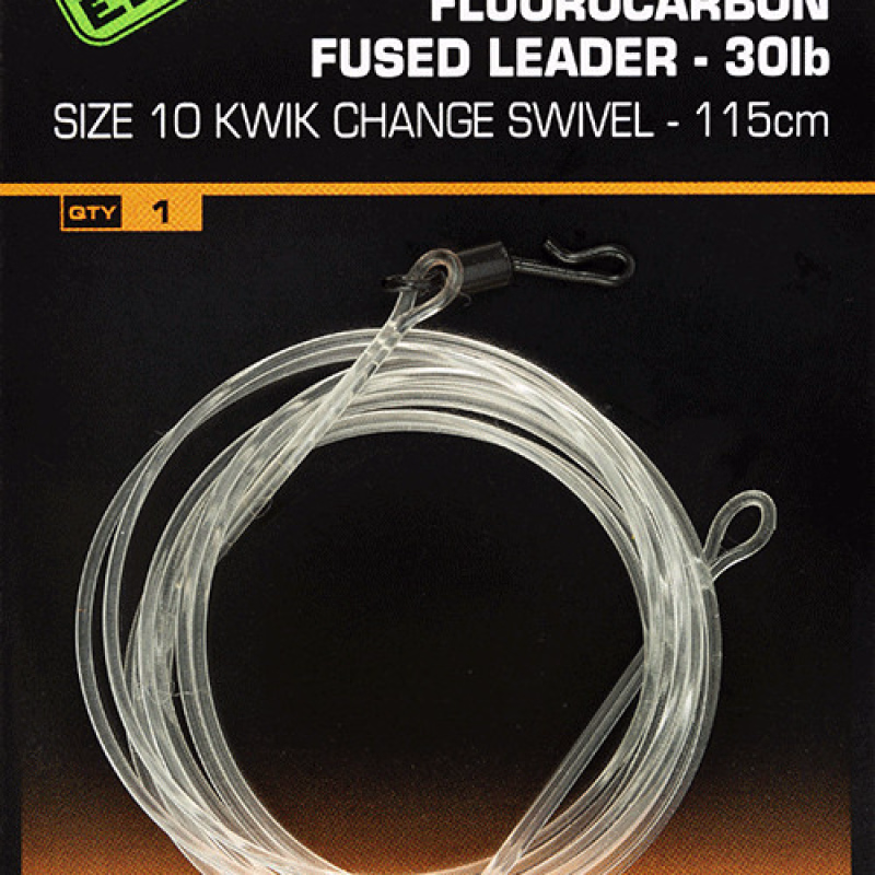 FOX Fluorocarbon Fused Leader 30lb KC Swivel Size 7