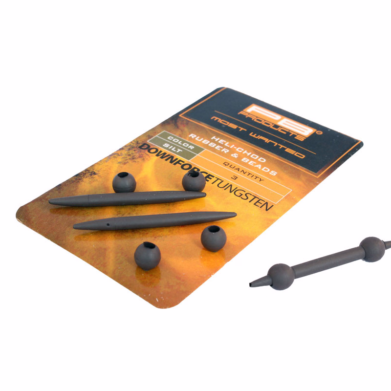 PB PRODUCTS Tungsten Heli-Chod Rubber & Beads Silt
