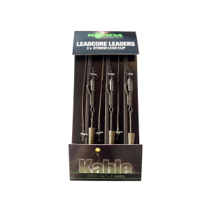 KORDA Leadcore Leaders HybridLead Clip Ring Swivel Weed 1