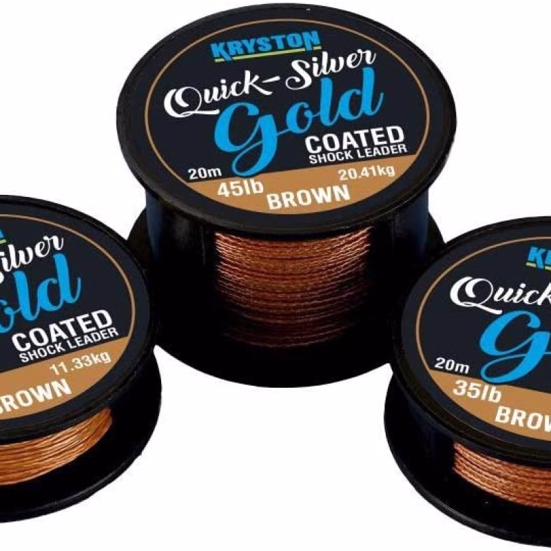 KRYSTON Quick Silver Gold Brown 25lb 10 m