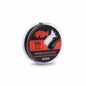 SPOMB Braid Leader 50lb Black