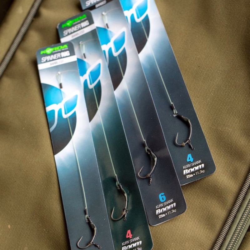 KORDA Spinner Rig Kurv Size 4 "7" Boom Barbless