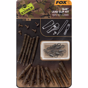 FOX Edges Camo Slik Lead Clip Kit Sz 10 x 5