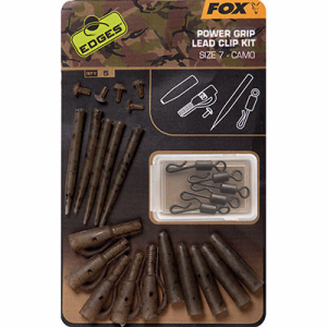 FOX Edges Camo Power Grip Lead Clip Kit Sz 7