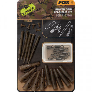 FOX Edges Camo Power Grip Lead Clip Kit Sz 7 1