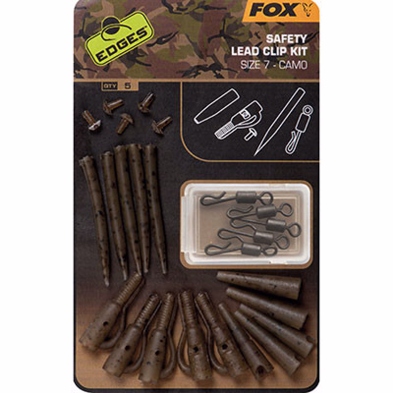 FOX Edges Camo safety  Lead Clip Kit Size 7