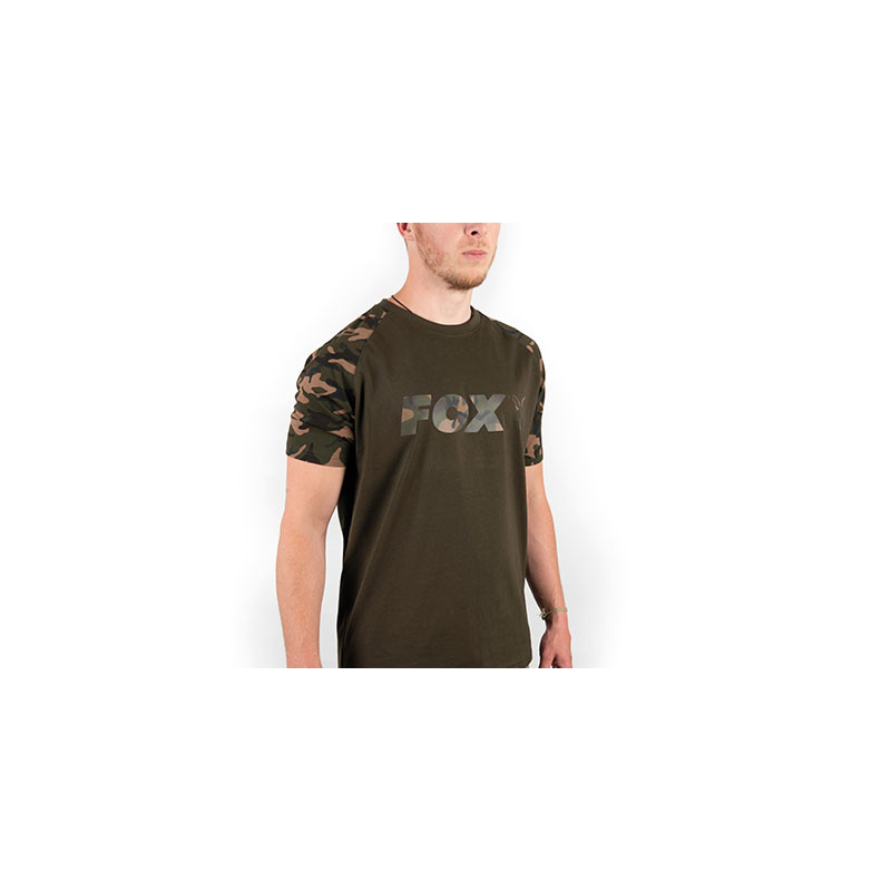 FOX T-Shirt Raglan Khaki/Camo