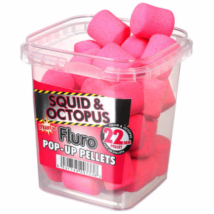 DYNAMITE BAITS Squid Octopus Fluro Pop-up Pellet 22mm Rose