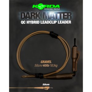 KORDA Dark Matter Leader QC Hybrid Clip 0.5m 1