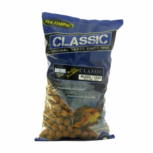 FUN FISHING Classic Bouillettes Mussel Crab 4kg