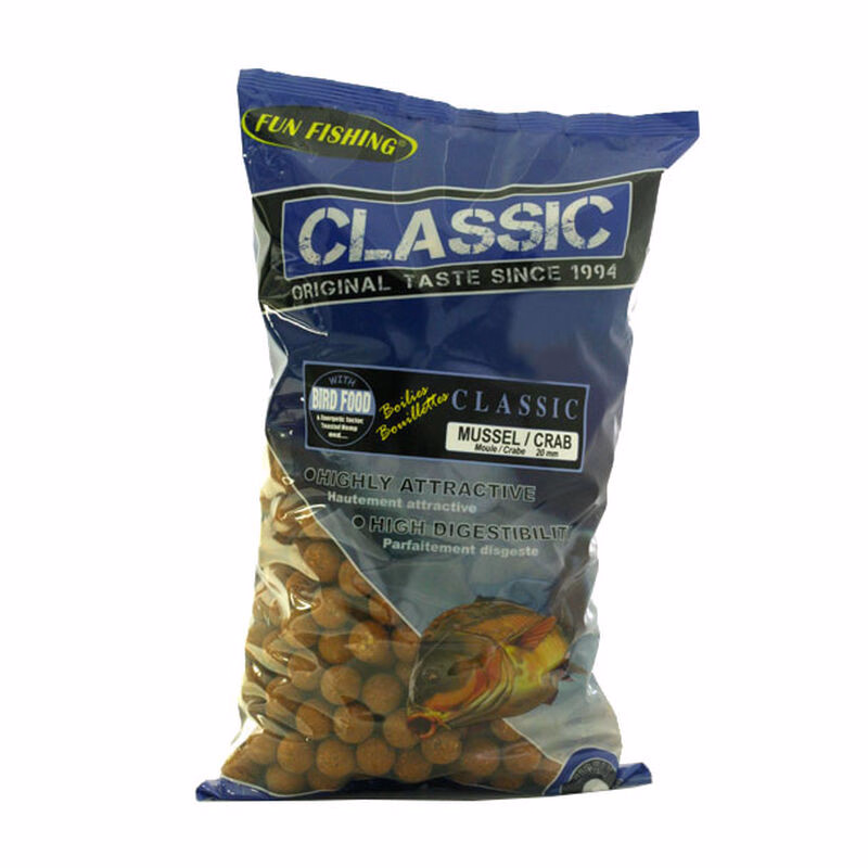 FUN FISHING Classic Bouillettes Mussel Crab 4kg