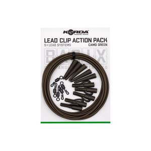 KORDA Basix Lead Clip Action Pack Green