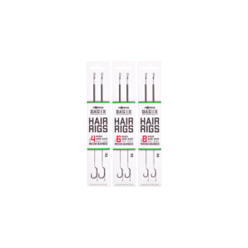 KORDA Basix Hair Rigs Barbless