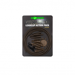 KORDA Dark Matter Lead Clip Action pack Silt 1