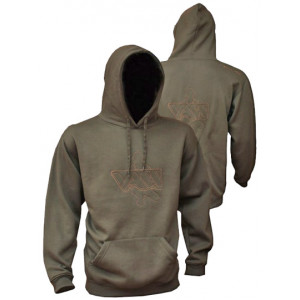 VASS Embroidered Hoodie Green 1