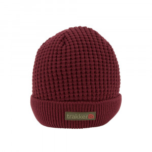 TRAKKER Plum Textured Beanie 1