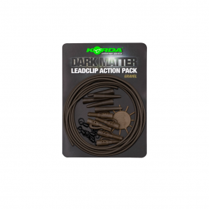 KORDA Dark Matter Lead Clip Action pack Gravel 1