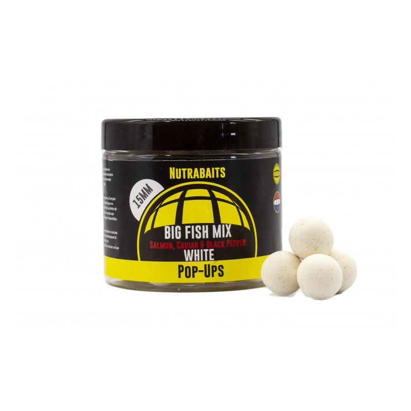 NUTRABAITS Big Fish Mix Pop-up White 12mm