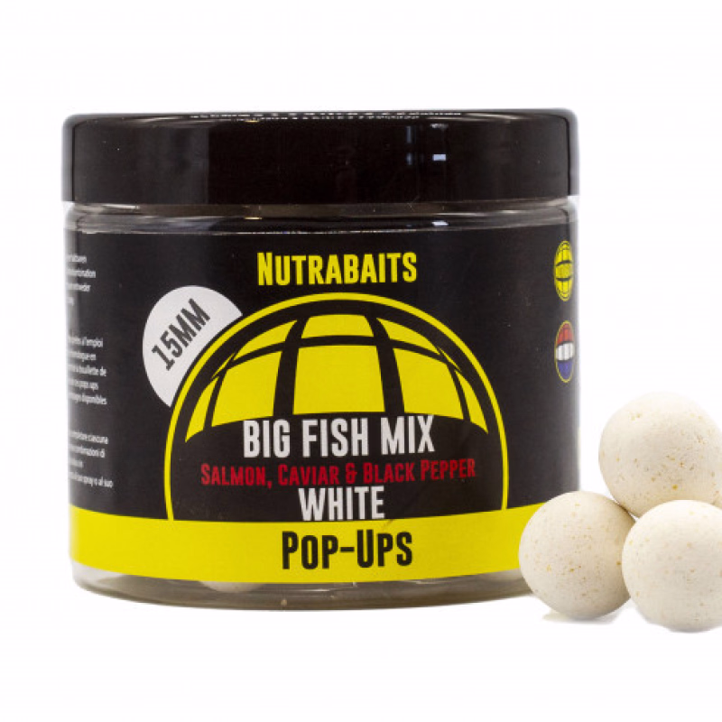 NUTRABAITS Big Fish Mix Pop-up White 18mm