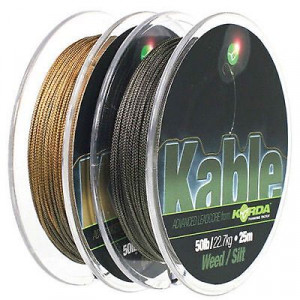 KORDA Kable Tight Weave 25m Weed/Silt 1