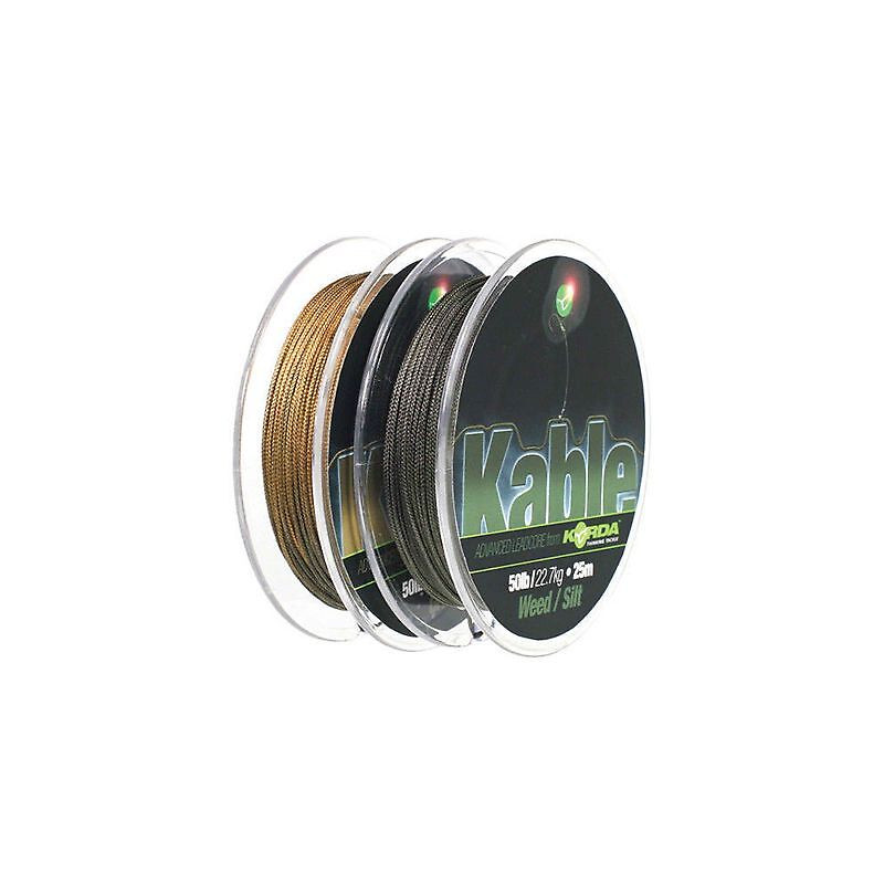 KORDA Kable Tight Weave 25m Weed/Silt