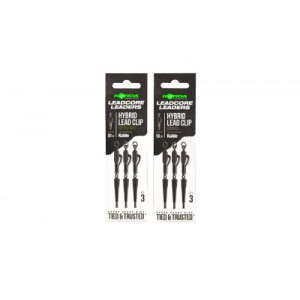 KORDA Kable Leadcore Leader Hybrid Lead Clip Gravel 50cm 1