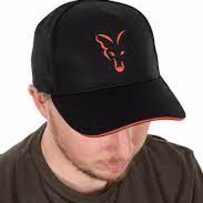 FOX Baseball Cap Black Orange