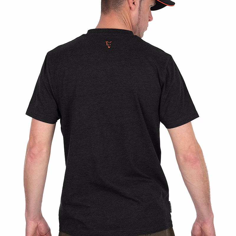 FOX T-shirt Black/Orange