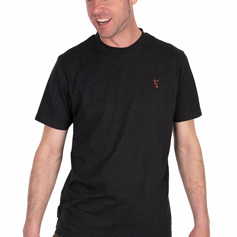 FOX T-shirt Black/Orange