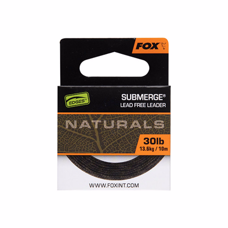 FOX Submerge Lead Free Leader Naturals 40lb 10m