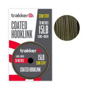 TRAKKER Semi Stiff Coated Hooklink 15lb 1