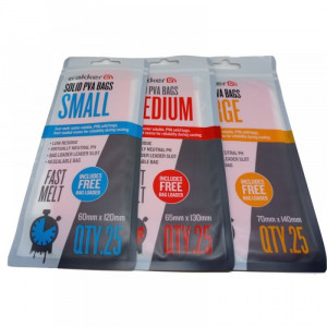 TRAKKER Solid PVA Bags Medium 1