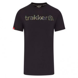 TRAKKER CR Logo T-Shirt Black Camo 1