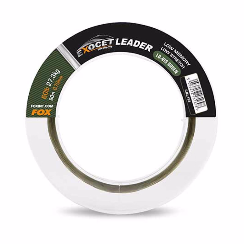 FOX Exocet Pro Leader Low-Vis Green 0.70mm 65Lb