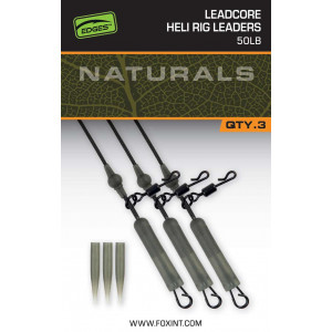 FOX Leadcore Heli Rig Leaders 50Lb Naturals 1