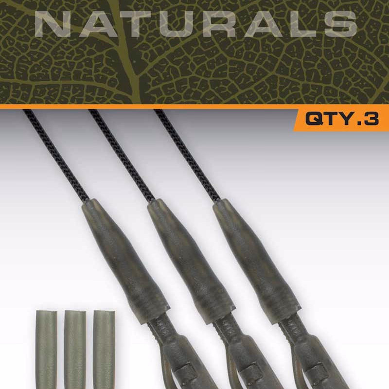 FOX Leadcore Lead Clip Leaders 50Lb Naturals
