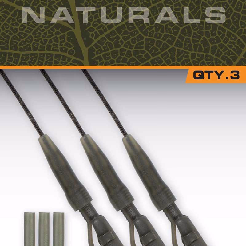 FOX Submerge PowerGrip Lead Clip Rigs 40Lb Naturals