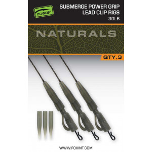 FOX Submerge PowerGrip Lead Clip Rigs 30Lb Naturals 2