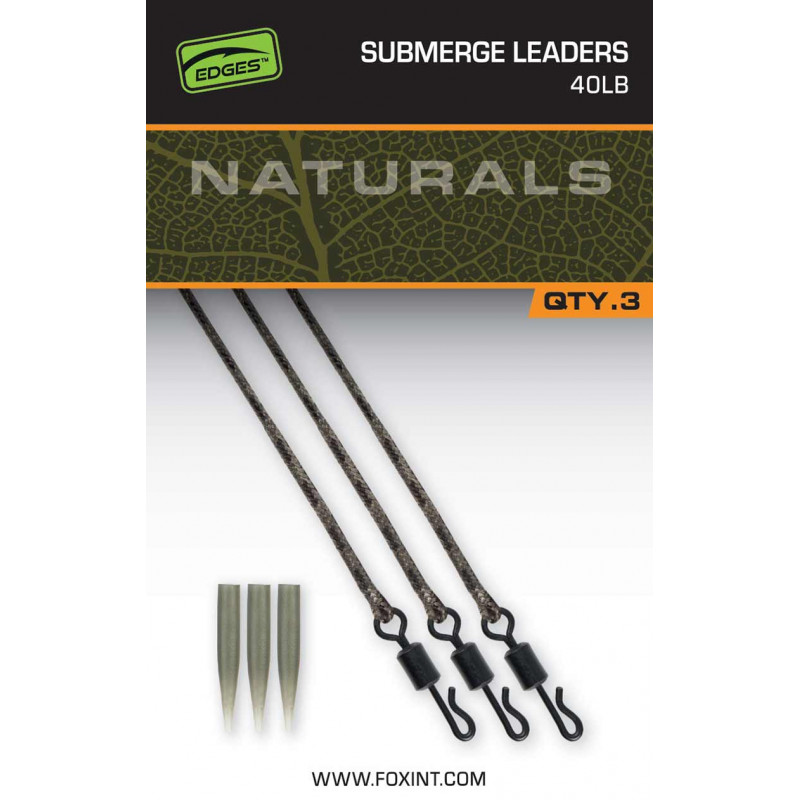 FOX Submerge Leaders 40Lb Naturals