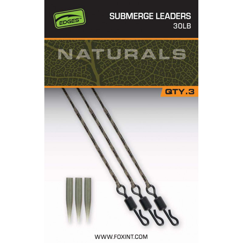 FOX Submerge Leaders 30Lb Naturals