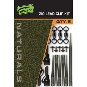 FOX Zig Lead Clip Kit Naturals 6