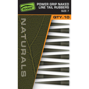 FOX PowerGrip Naked Line Tail Rubbers Size 7 Naturals 1