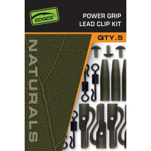 FOX PowerGrip Lead Clip Kit Naturals 5