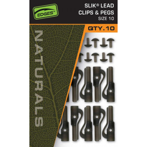 FOX Slik Lead Clips & Pegs Size10 Naturals 1