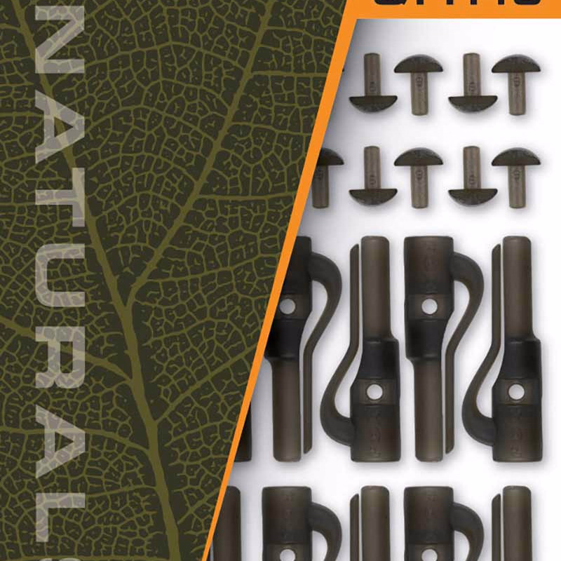 FOX Slik Lead Clips & Pegs Size10 Naturals